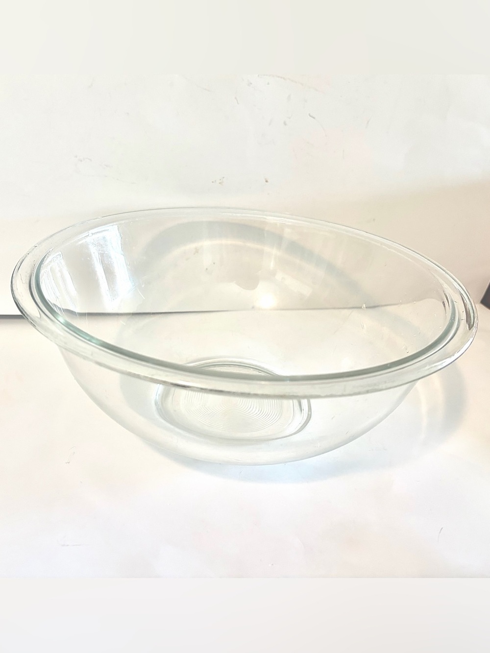 PYREX Vintage #325 Mixing Bowl 10” Clear Glass 2.5 qt.
